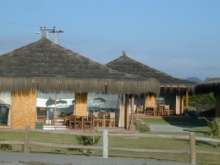 Cabanas along the beach