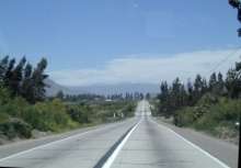 Driving up Elqui Valley